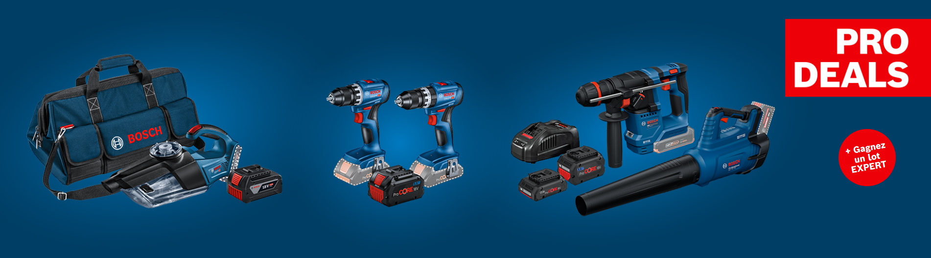 PRO Deals Bosch Professional 2026 - cadeaux offerts selon vos achats Bosch Professional
