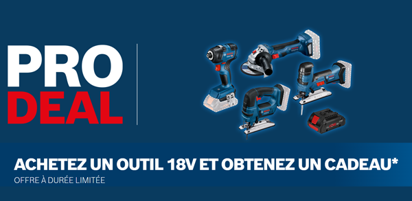 Pro Deal PRO DEAL BOSCH : Choisissez votre cadeau